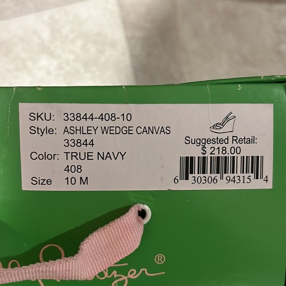 Lilly Pulitzer size 10 Ashley wedge sandals. Loved but lots of life left! - Picture 7 of 7